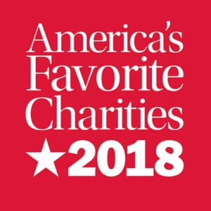 America's Favorite Charities 2018 badge.