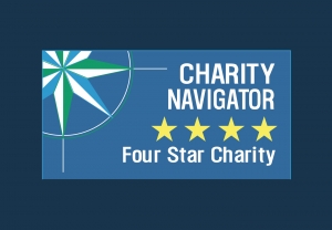 Charity Navigator Four Star Charity badge.