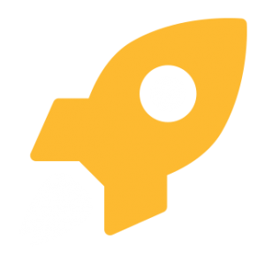 Rocket ship icon.
