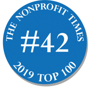 The Nonprofit Times Top 100 of 2019, badge #42.