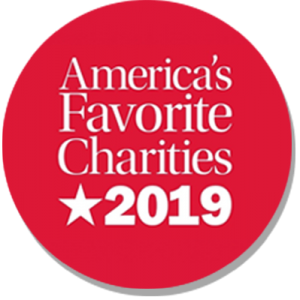 America's Favorite Charities 2019 badge.