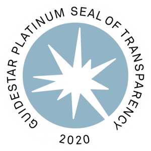 Guidestar Platinum Seal of Transparency 2020 badge.
