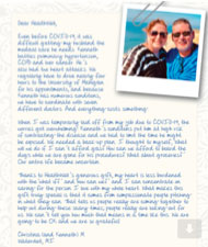 Letter from Christina and Kenneth M.