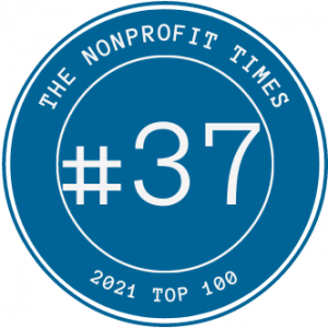 The Nonprofit Times Top 100 of 2021, badge #37.