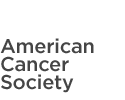 American Cancer Society logo with simple gray text.
