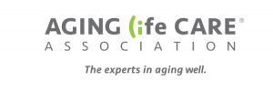 Aging Life Care Association logo with a green wink face acting as the "li" in "life" and tagline "the experts in aging well."