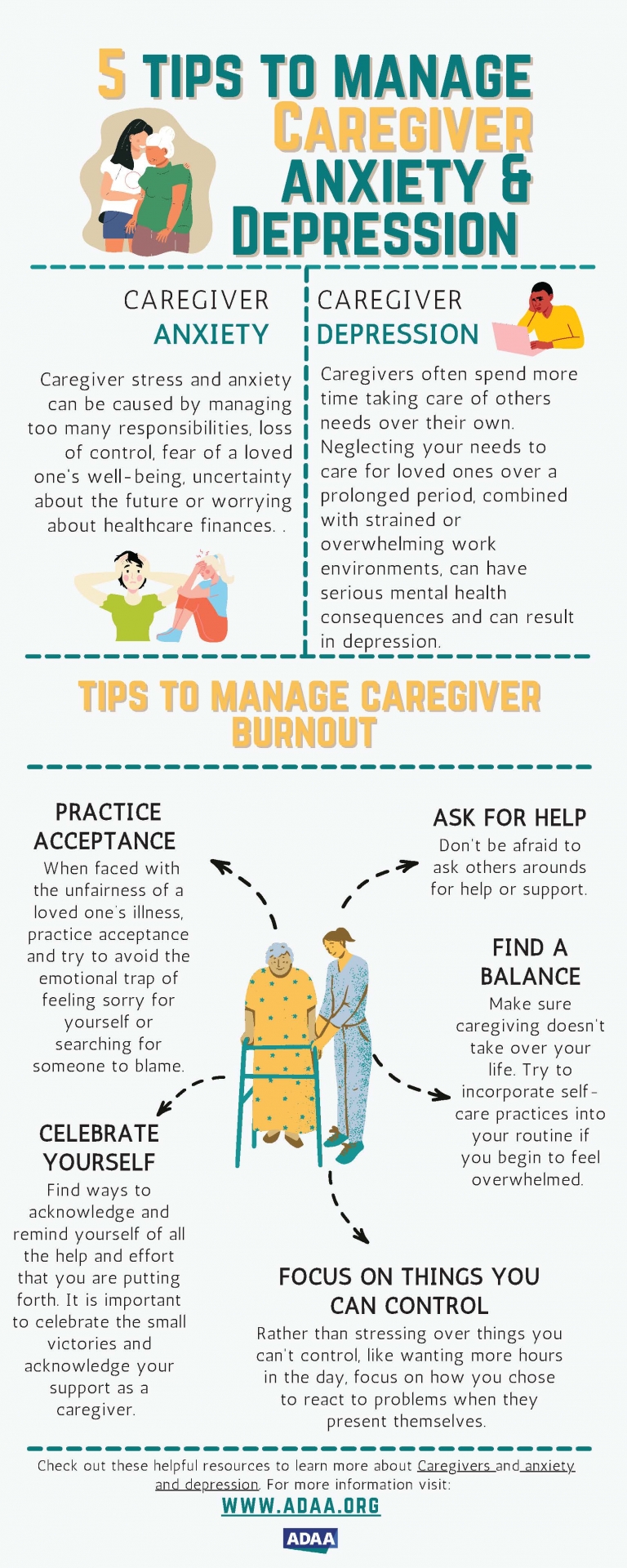 5 Tips to Manage Caregiver Anxiety and Depression - HealthWell Foundation