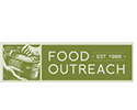 Food outreach logo showing basket of whole foods.