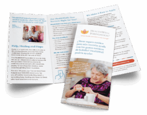 2025 HealthWell tri-fold brochure in Spanish